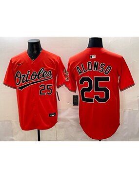 Pete Alonso Orange Stitched Jersey